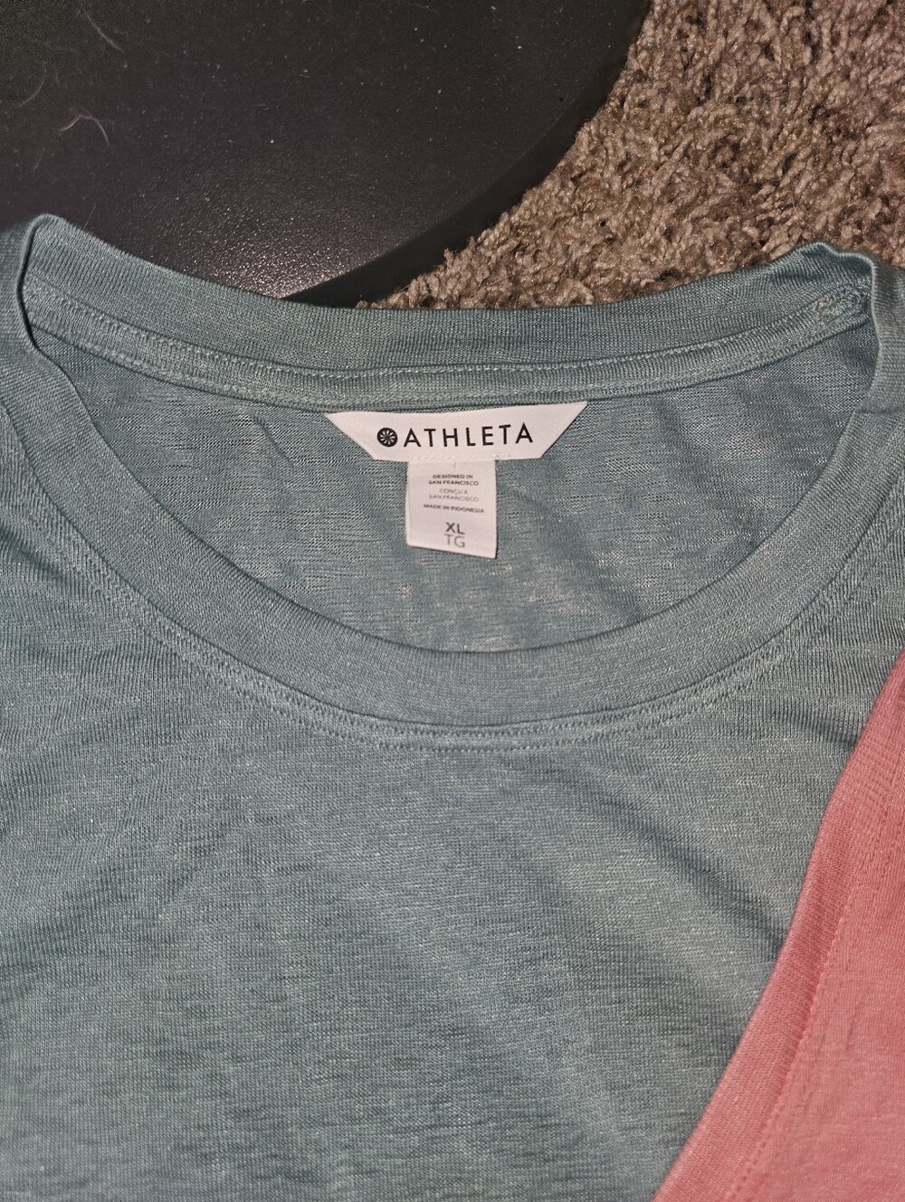 Athleta Pink & Teal Lightweight Tanks - Picture 2 of 4